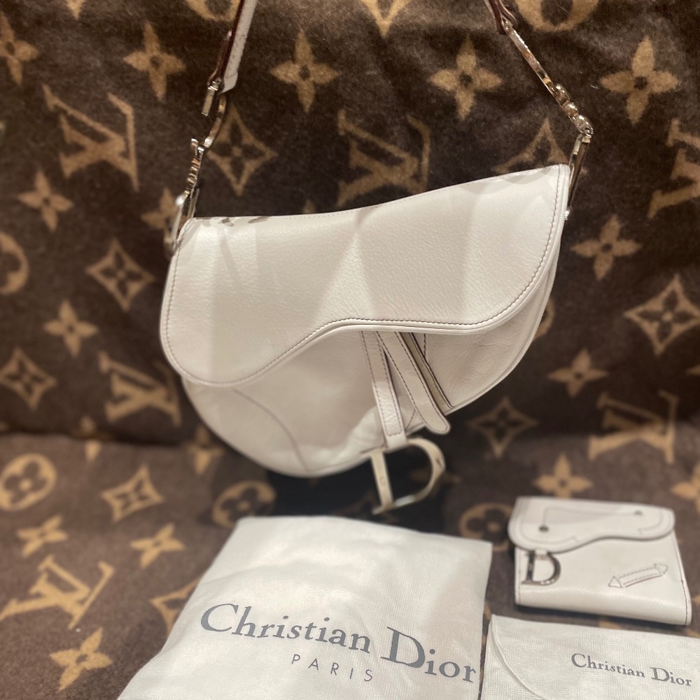 AUTHENTIC DIOR SADDLE BAG AND MATCHING WALLET